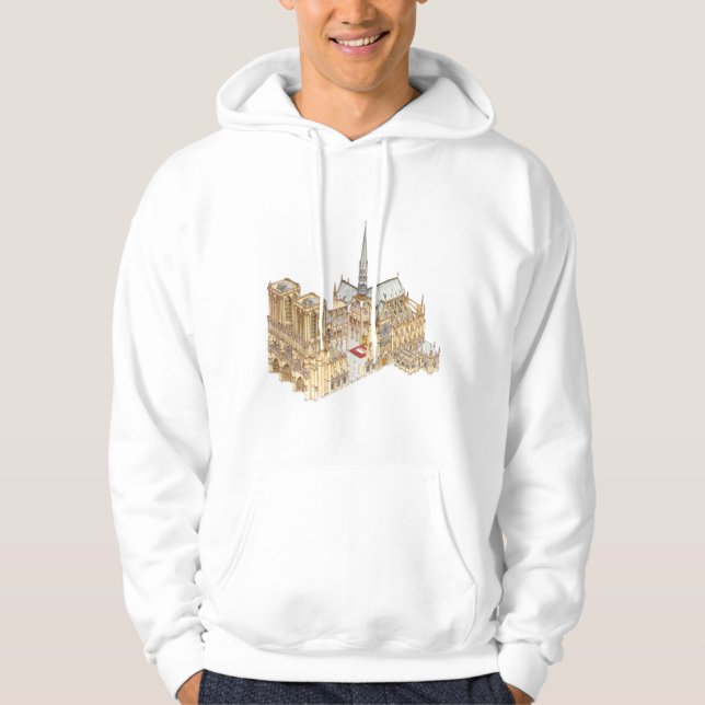 Notre-Dame-Kathedrale. Paris Frankreich Hoodie (Vorderseite)