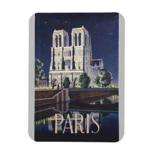 Notre-Dame-Kathedrale Paris Frankreich Vintage Magnet