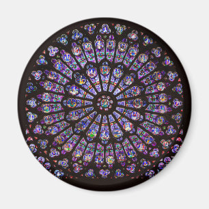 Notre-Dame-Kathedrale Paris Rosenfenster Magnet