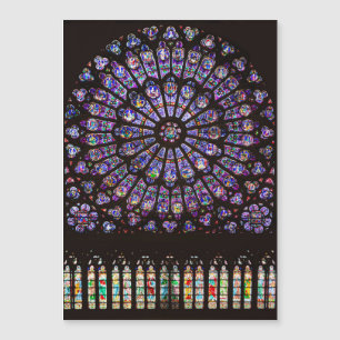 Notre-Dame-Kathedrale Paris Rosenfenster Magnetkarte