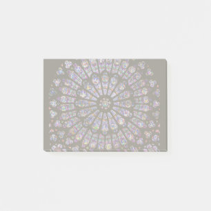 Notre-Dame-Kathedrale Paris Rosenfenster Post-it Klebezettel