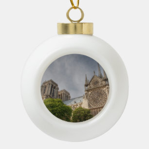 Notre Dame Keramik Kugel-Ornament