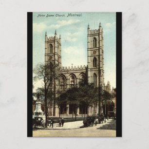 Notre-Dame-Kirche Montreal Vintage 1914 Postkarte