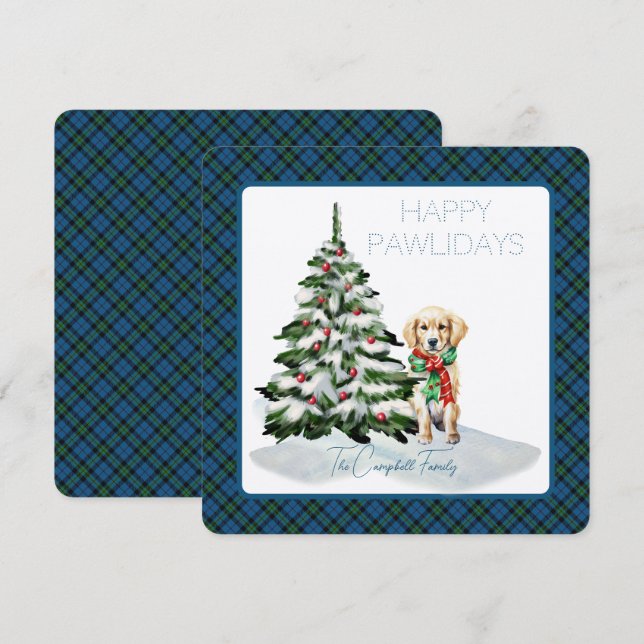 Notre Dame Marching Band Tartan Happy Pawlidays (Vorne/Hinten)