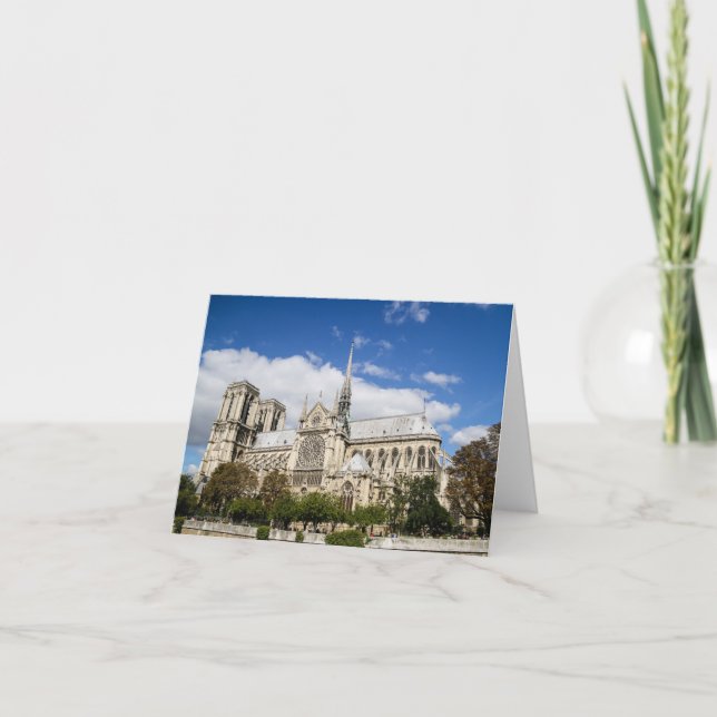 Notre-Dame-Notecard Dankeskarte (Vorderseite)