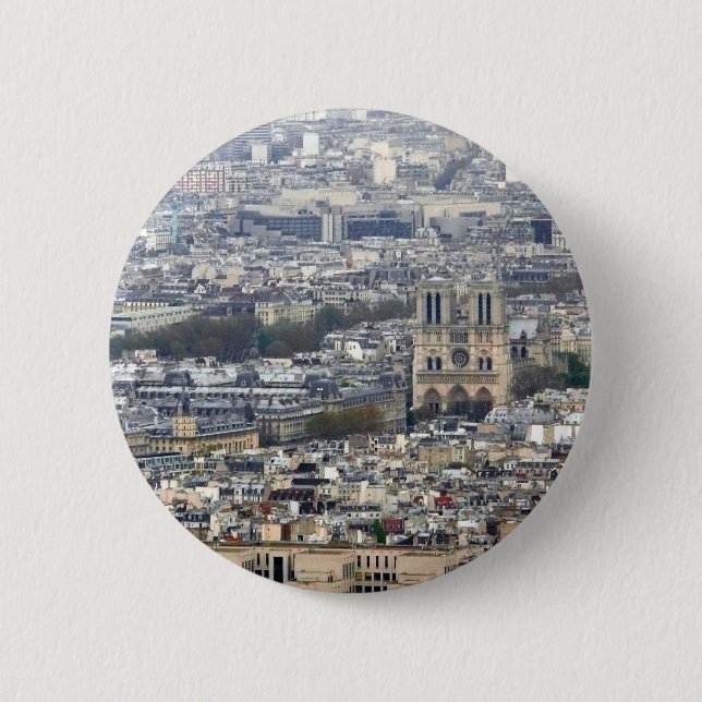 Notre Dame Paris Frankreich Button (Vorderseite)