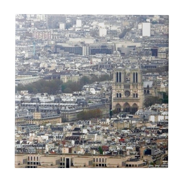 Notre Dame Paris Frankreich Fliese (Vorderseite)