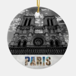 Notre Dame Paris Frankreich Kathedrale Weihnachten Keramik Ornament