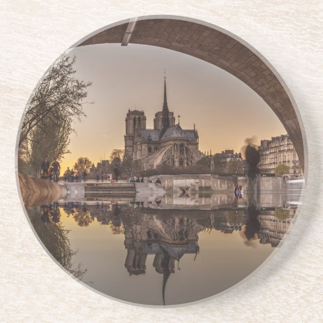 Notre-Dame, Paris, Frankreich Sandstein Untersetzer (Vorne)