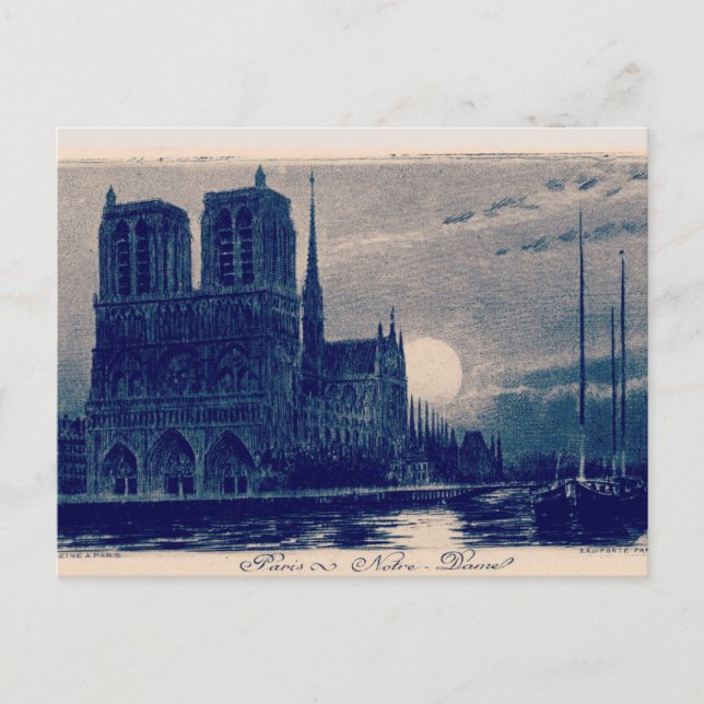 Notre Dame Paris Postkarte (Vorderseite)