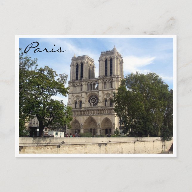 Notre dame paris postkarte (Vorderseite)