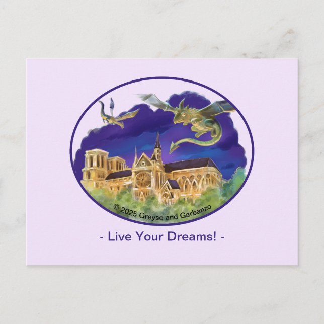 Notre Dame Post Card - Träume Postkarte (Vorderseite)