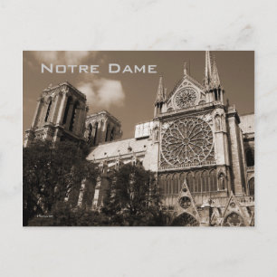 Notre Dame Postcard Postkarte