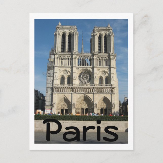 Notre Dame Postkarte (Vorderseite)