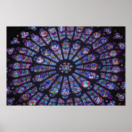 Notre Dame Rose Window Poster