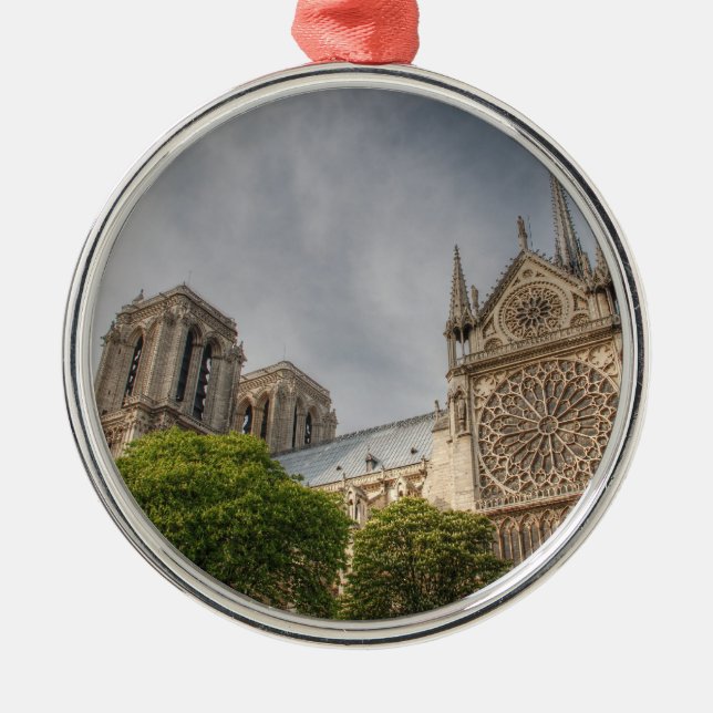 Notre Dame Silbernes Ornament (Vorne)