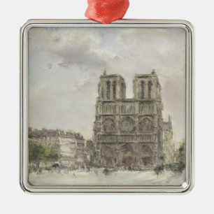 Notre Dame Silbernes Ornament