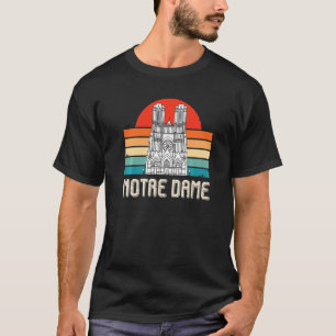 Notre Dame Sonnenaufgang in Paris Frankreich Kirch T-Shirt