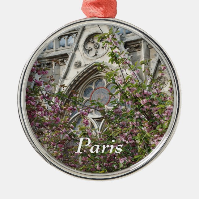 Notre Dame spring Ornament Aus Metall (Vorne)