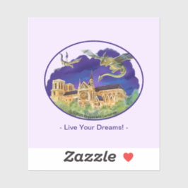 Notre Dame Vinyl Sticker - Träume (verschiedene Gr