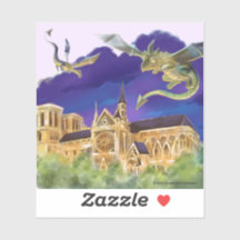 Notre Dame Vinyl Sticker (verschiedene Größen)