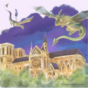 Notre Dame Vinyl Sticker (verschiedene Größen)