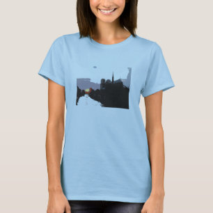 Notre- Damesonnenuntergang-Shirt T-Shirt