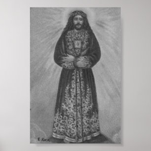 NotrePère Captive etsauvéJésus.Medinaceli Charcoil Poster