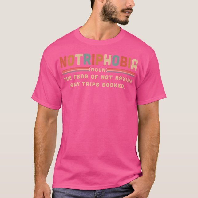 Notriphobia The Fear of Not Having Any Trips Booke T-Shirt (Vorderseite)