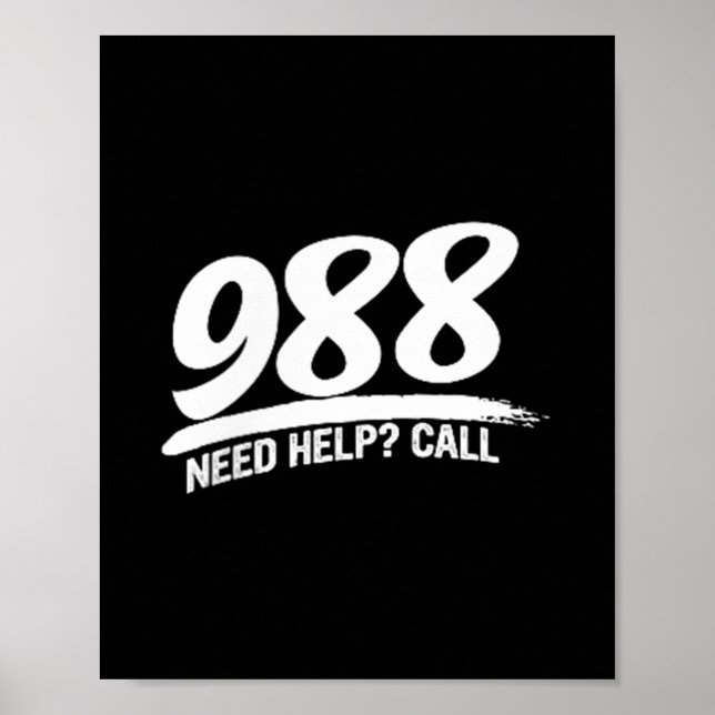 Notruf 988 poster (Vorne)