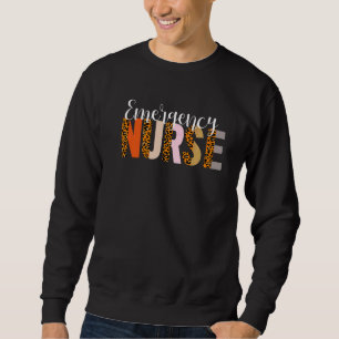 Notruf-Leopard-Druck, Krankenpflege Sweatshirt