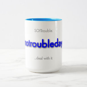 Notruf! Zwei-Tone-Tasse Zweifarbige Tasse