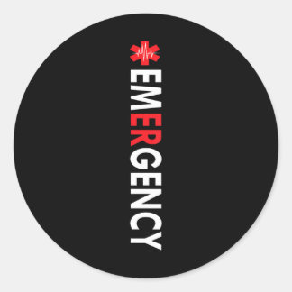 Notrufzentrale für Notfälle ( auf dem Bach Runder Aufkleber