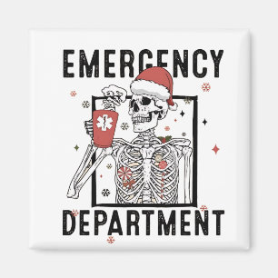 Notrufzentrale Skeleton Nursing Coffee Lover Magnet