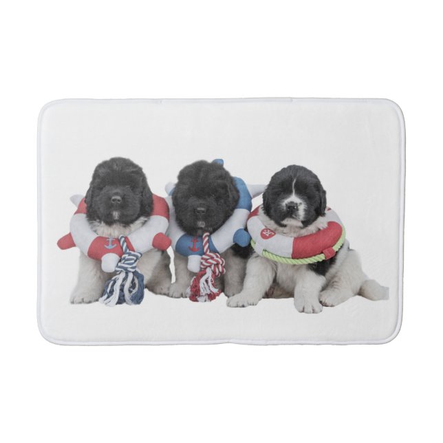 Notta Bär Newfoundlands Wasser-Baby-Badematte Badematte (Vorderseite)