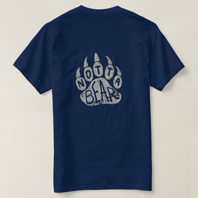 Notta Bear Pfoten-Logo T-Shirt (Design Rückseite)