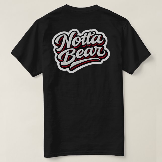 Notta Bear Skript Sport Style Logo T-Shirt (Design Rückseite)