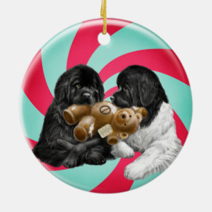 Notta Bear Zuckerstange Keramik Ornament