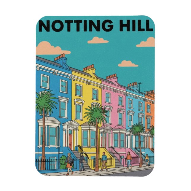 Notting Hill London Magnet (Vertikal)