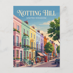 Notting Hill London Vereinigtes Königreich Postkarte
