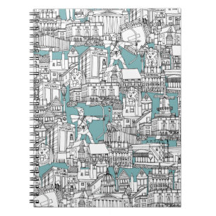 NOTTINGHAM-BLAU NOTIZBLOCK