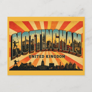 Nottingham England Stadt von Robin Hood Postkarte