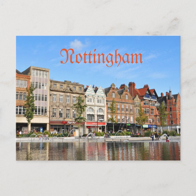Nottingham Postkarte (Vorderseite)