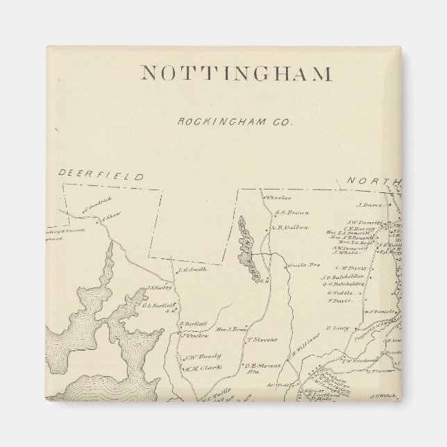 Nottingham, Rockingham Co. Magnet (Vorne)