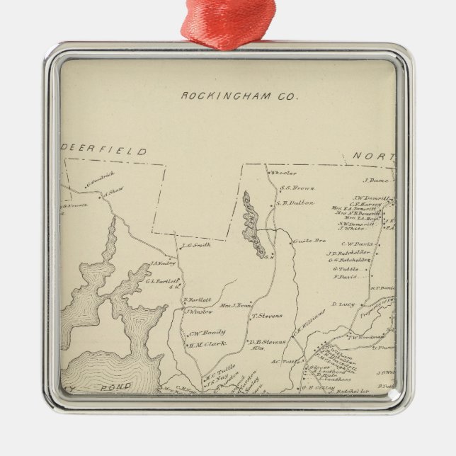Nottingham, Rockingham Co Silbernes Ornament (Vorne)