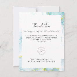 Nottingham Watercolor Business Dankeschön Karte