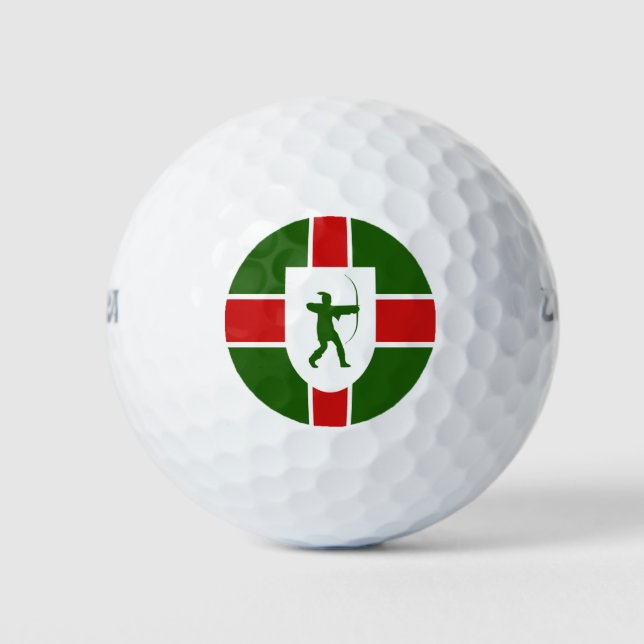 Nottinghamshire-Landkreis Golfball (Vorderseite)