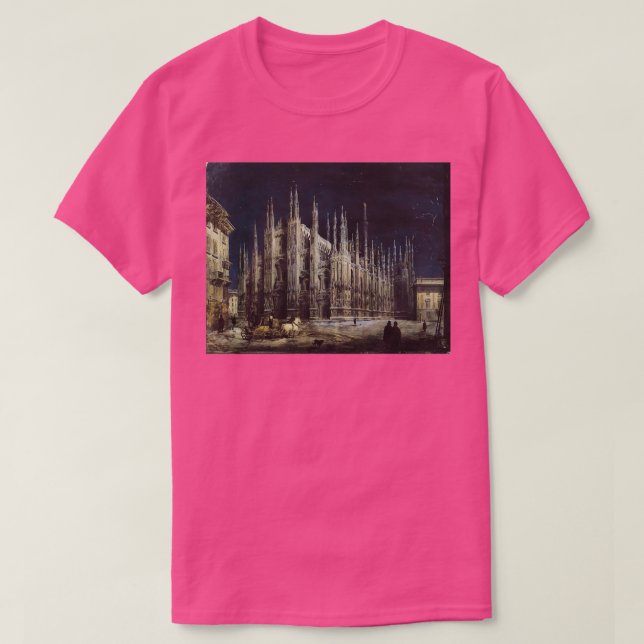 Notturno di Piazza del Duomo San Salvatore: Höhenw T-Shirt (Design vorne)