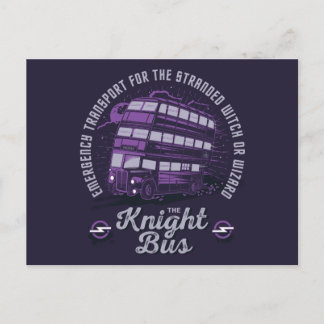 Notverkehr - der Ritterbus Einladungspostkarte