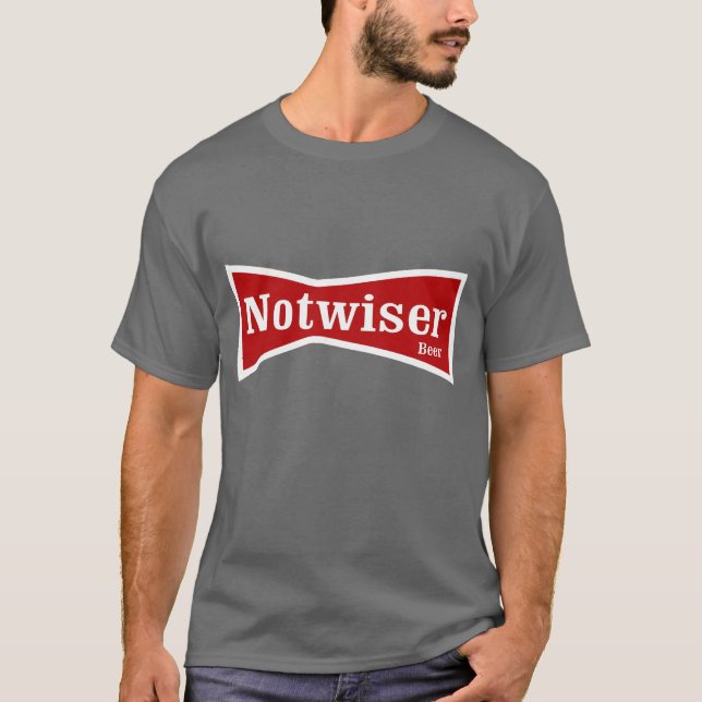 Notweiser Bier-trinkendes Hemd T-Shirt (Vorderseite)